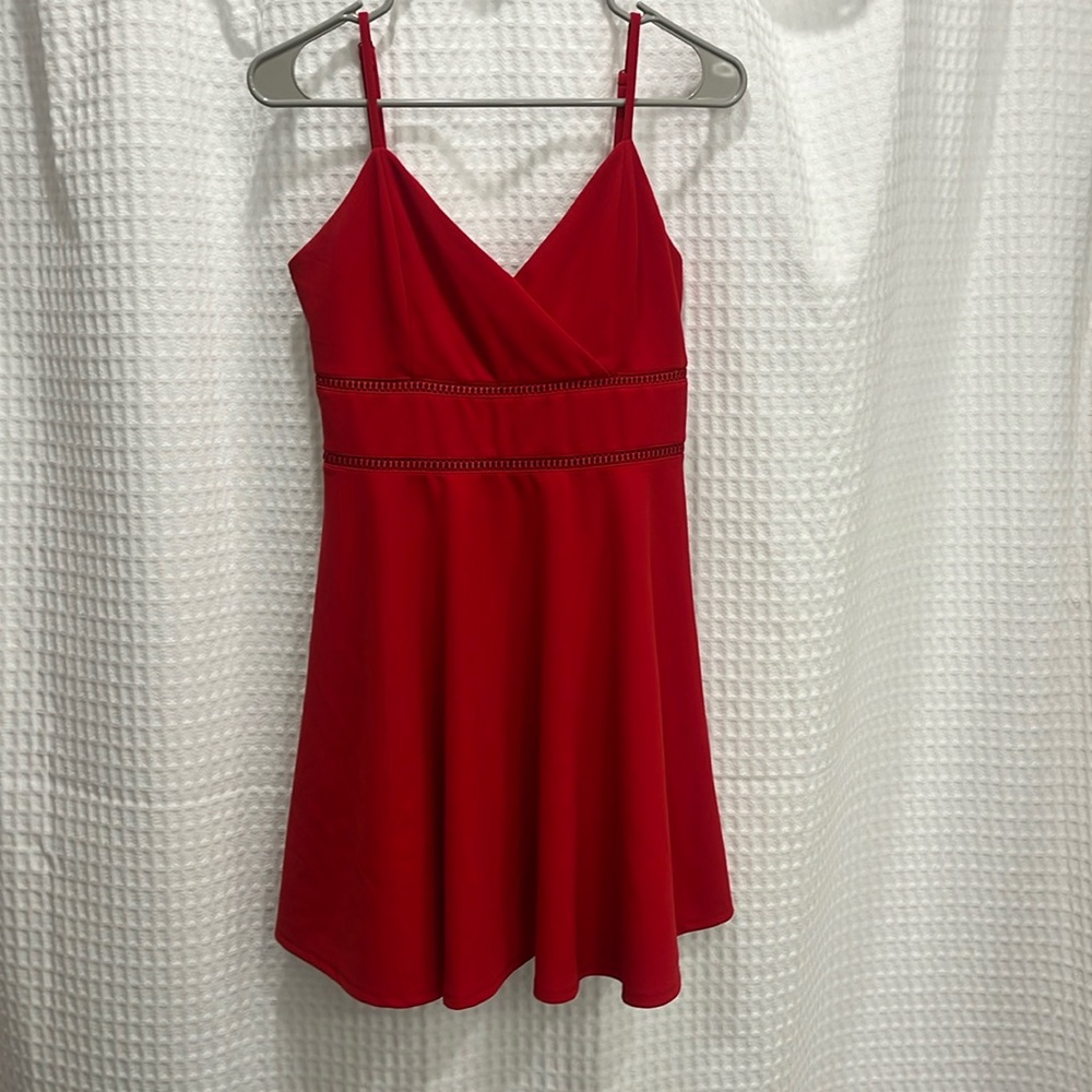 Francesca’s A-Line Red Mini Dress